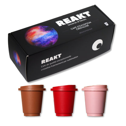 Reakt Coffee - Crystallized specialty coffee, 24 singles serves of 3 origins (Brazil, Ethiopia)