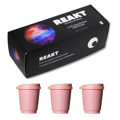 Reakt Coffee - Crystallized specialty coffee, 24 singles serves of 3 origins (Brazil, Ethiopia)